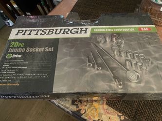 Pittsburgh 20pc Jumbo Socket Set 3/4 Drive SAE