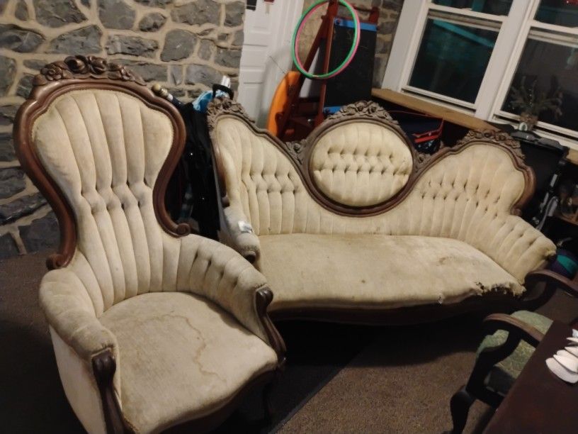 Antique Couch And Chair