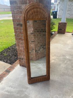 Full length Rattan Mirror