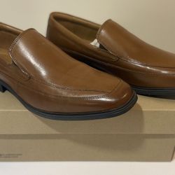 Clarks Originals Men's Tilden Free Dark Tan Leather Shoes Size 11