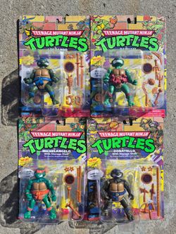 TMNT Teenage Mutant Ninja Turtles Action Figure Set of 4