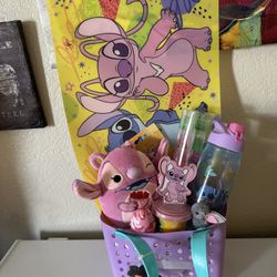 Stitch And Angel Easter Basket
