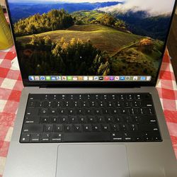 Apple MacBook Pro 2021 14.2"  M1 Pro,16gb Ram 512GB SSD 8 Core CPU 14 CORE GPU, macOS Sonoma . Good Battery Backup. Comes with Charger. 