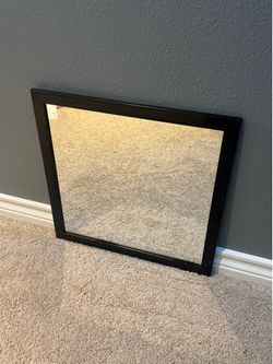 Black Framed Wall Mirror
