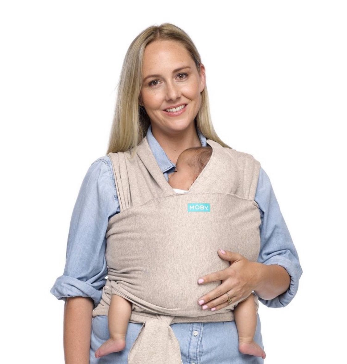 Moby Wrap Baby Carrier, Almond