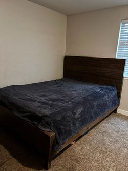 Bed with dresser