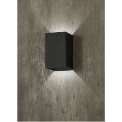 Home Decorators Collection Greeleyville 1-Light Sand Black Outdoor Integrated LED Wall Lantern Sconce
