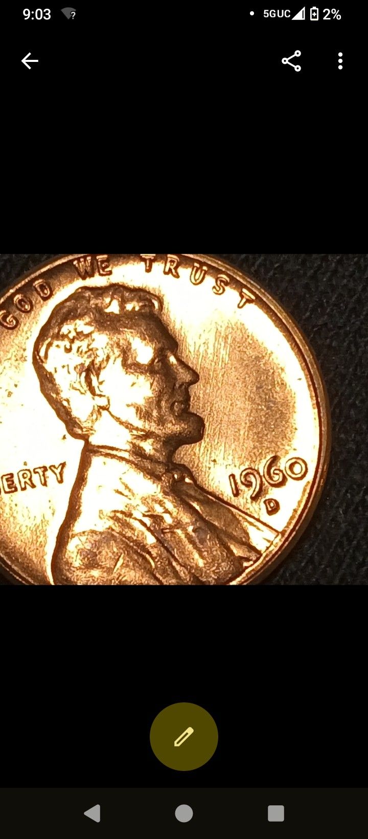 Lincoln Penny1960 D Rd Ms67
