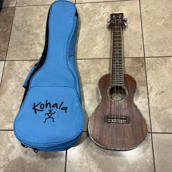 Kohala KK‑C concert ukulele with bag and tuner