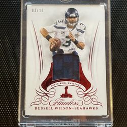 Russell Wilson Panini flawless Football FT