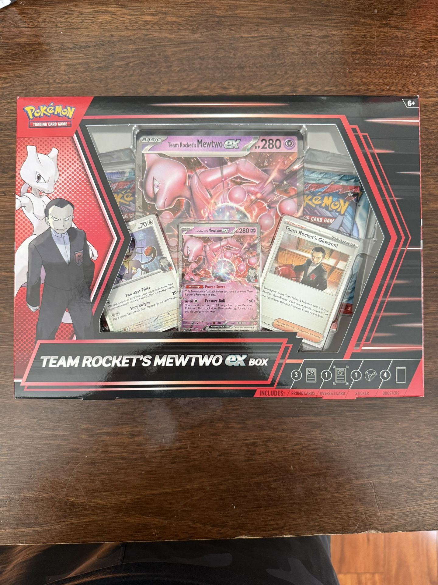 Pokemon Card Team Rockets Mewto Ex Box
