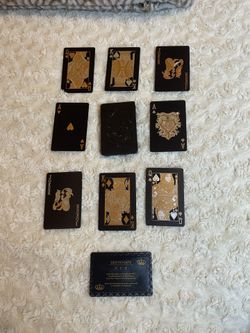 Limited Edition Black/Gold/Silver Deck of Cards