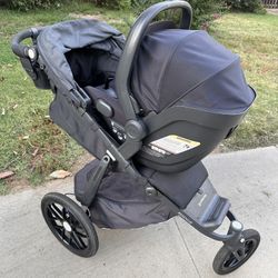 Uppababy Ridge Jogging Stroller + Mesa Car Seat + Extras