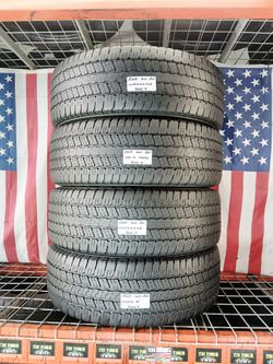 ✅ 4 Used Tires LT265/60R20 GOODYEAR WRANGLER SRA 265 60 20