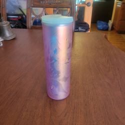 Starbucks 2022 Spring Soft Touch Iridescent Mermaid Siren 16oz Tumbler 
w/Lid. Perfect shape, still with tag. Weight 10oz plus shipping materials.
Hei