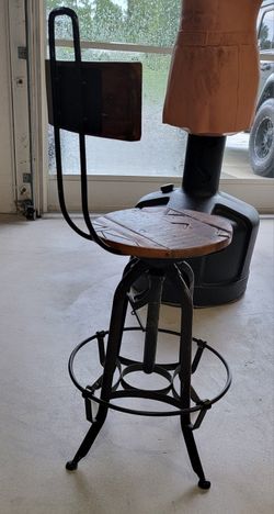 Antique Carved Barstool - Decorative Stool