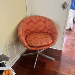Orange Circular Chair