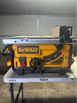"DeWALT DWE7480 10-Inch Table Saw."
