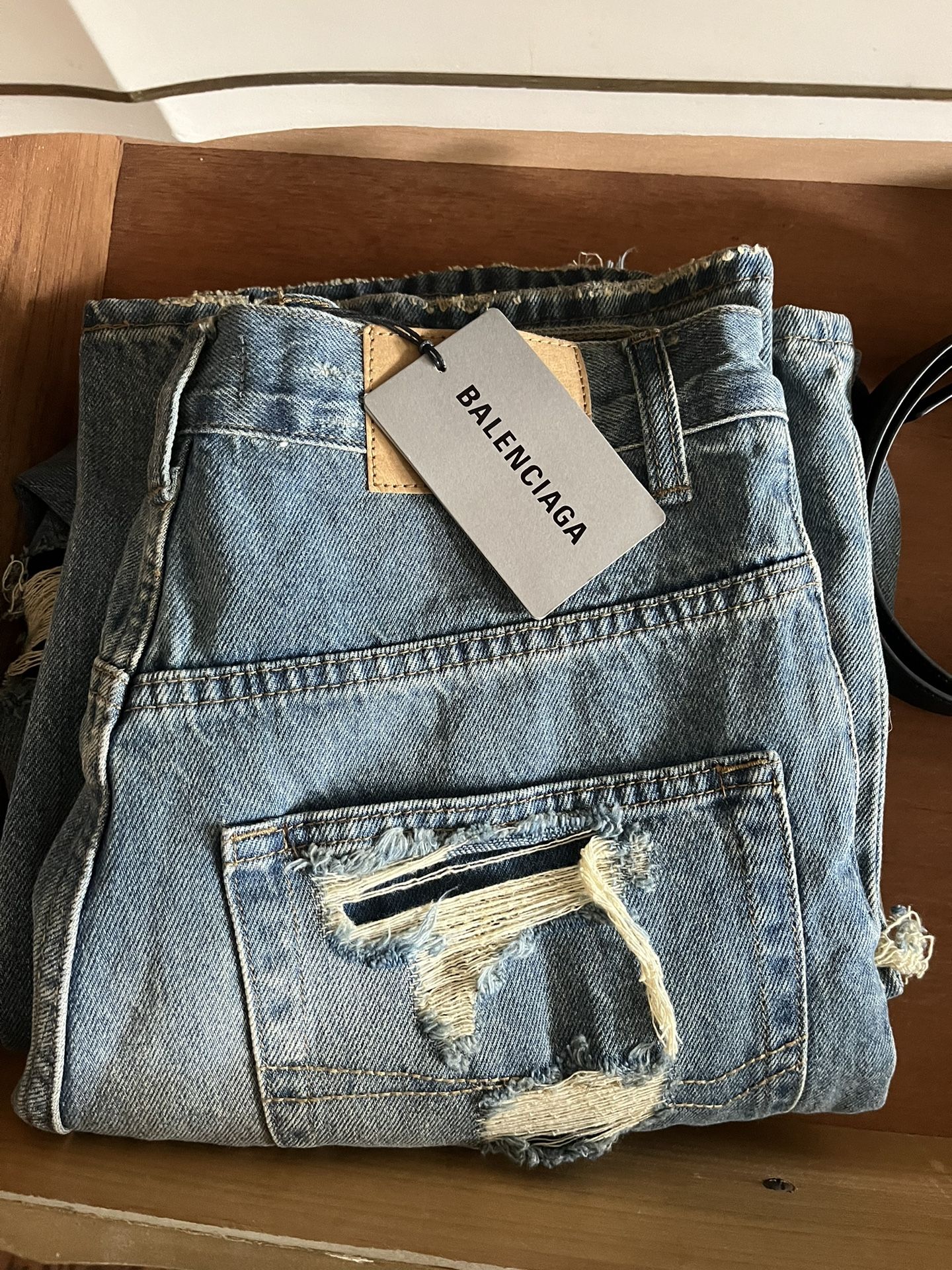 BALENCIAGA FW21 DESTROYED DENIM