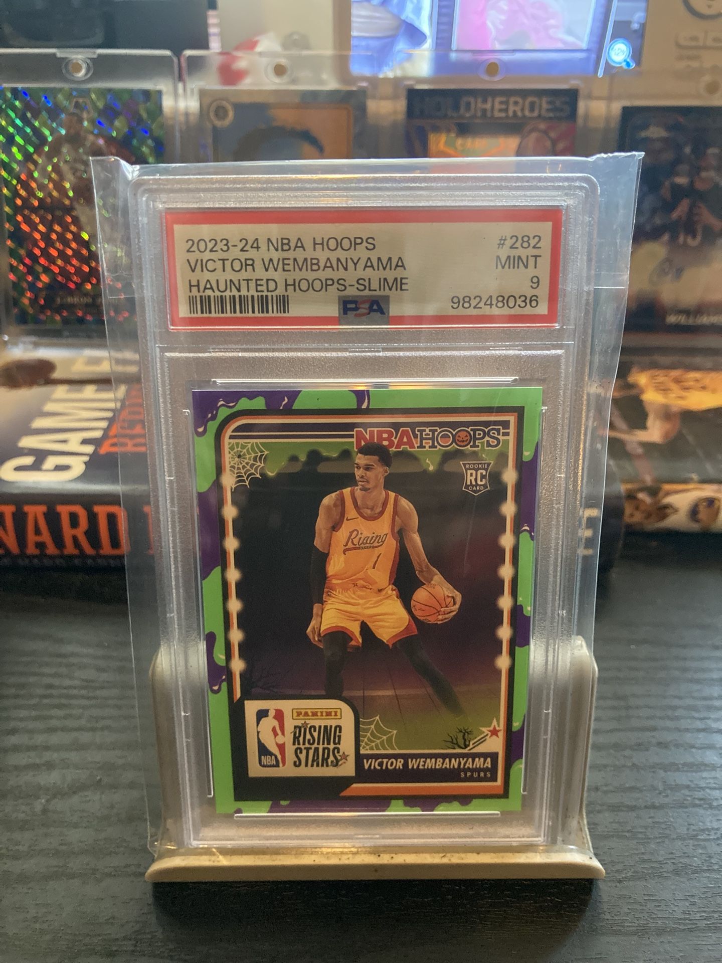 2023-24 Nba Hoops Victor Wembanyama Haunted Hoops-Slime