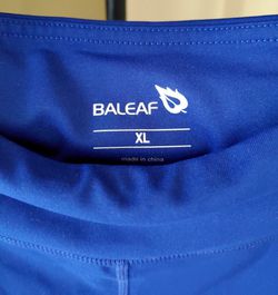 Baleaf Women's Cycling Pocketed Shorts Size XL Color Blue for