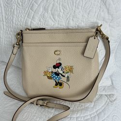 Coach X Disney Leather Minnie Crossbody Bag (Like New) 