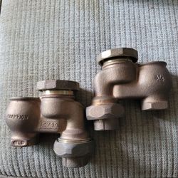 Champion 3/4" Bronze Check Valves – Set of 2