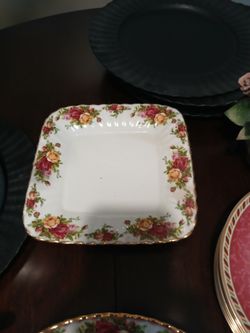 Prince Albert Country Roses! Platter And Small Bowl