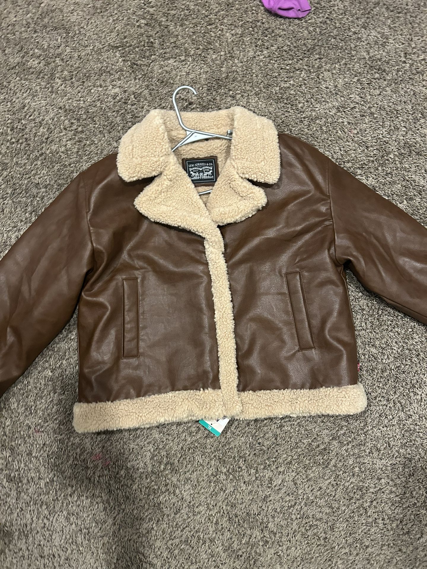 Levis women leather jacket