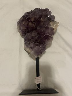 Purple Amethyst With Stand