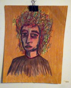 Bob Dylan drawing.