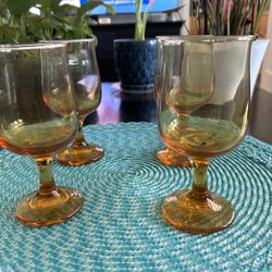 Vintage Amber Glass