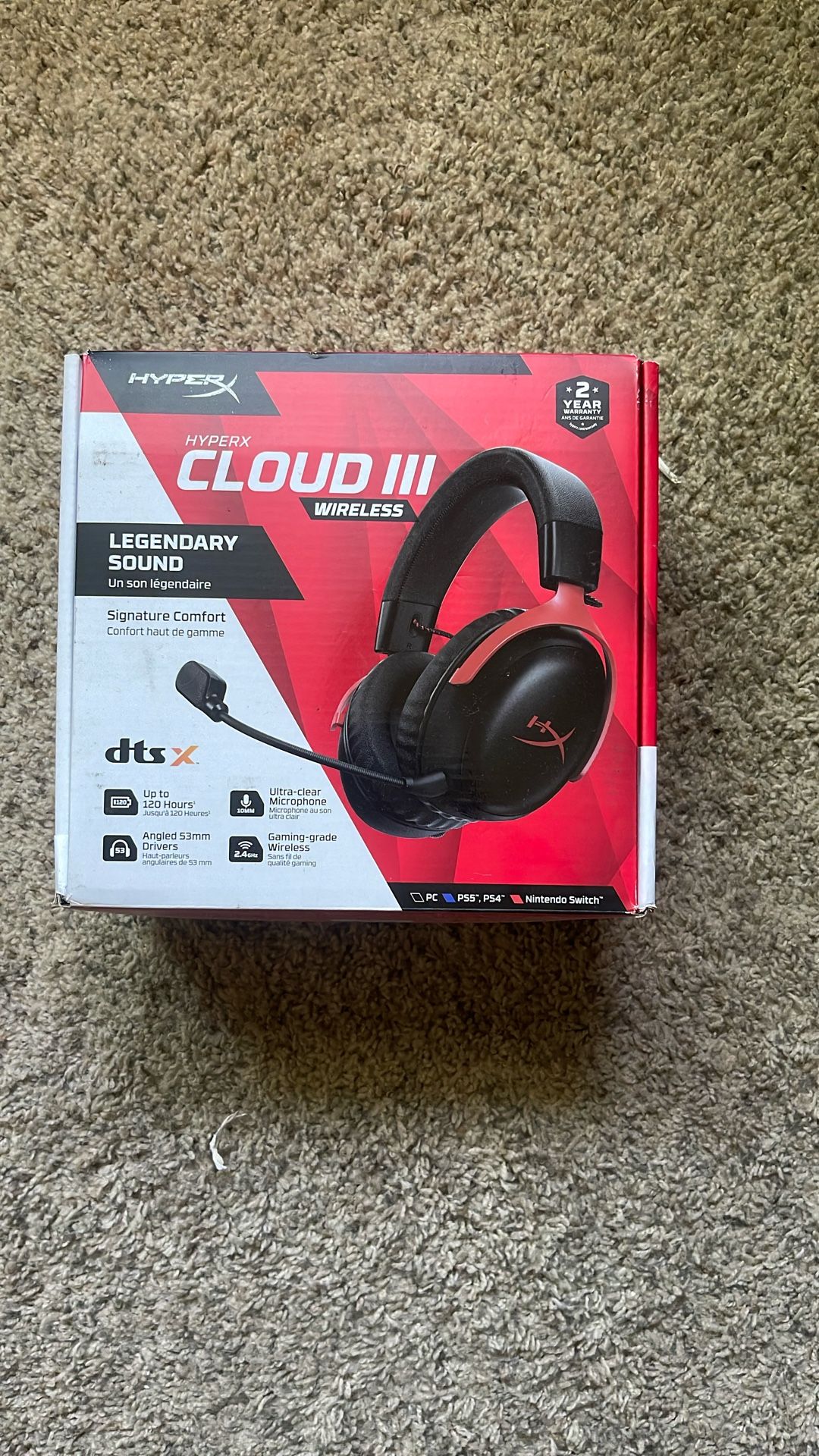 HyperX Cloud wireless gaming headphones