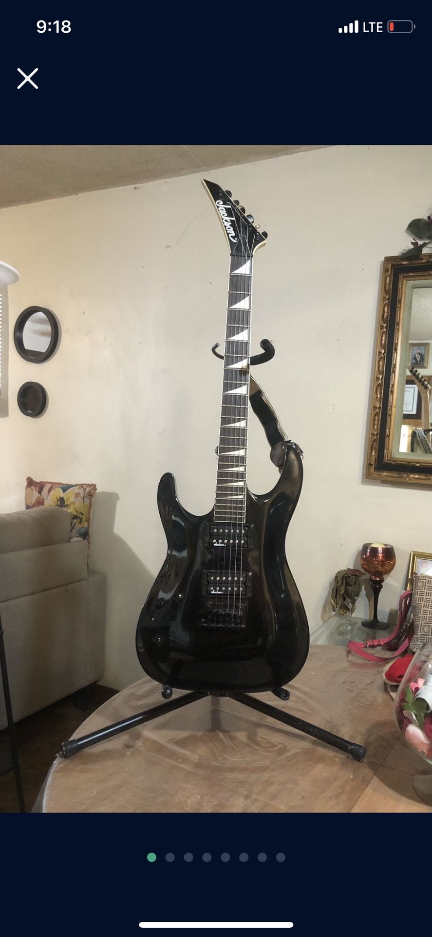 Jackson Acoustic Guitar 🎸 And Strap
