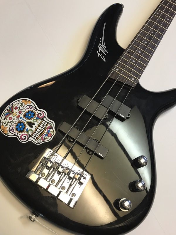 Bass Guitar signed by Cinderella's Eric Brittingham!