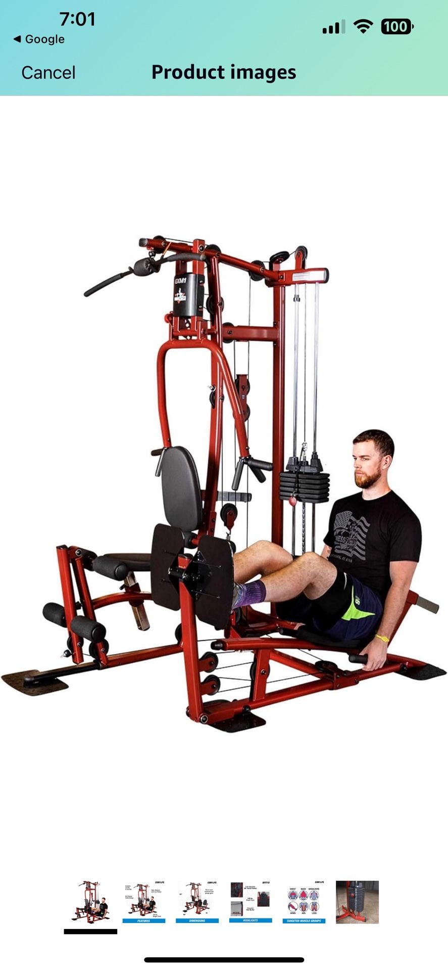 USED—Body-Solid EXMl Home Gym Multi Station Gym w/ Leg Press