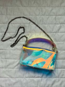 Zara Iridescent Holographic Mini Crossbody Bag