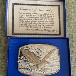 200th Anniversary American Eagle Belt Buckle 