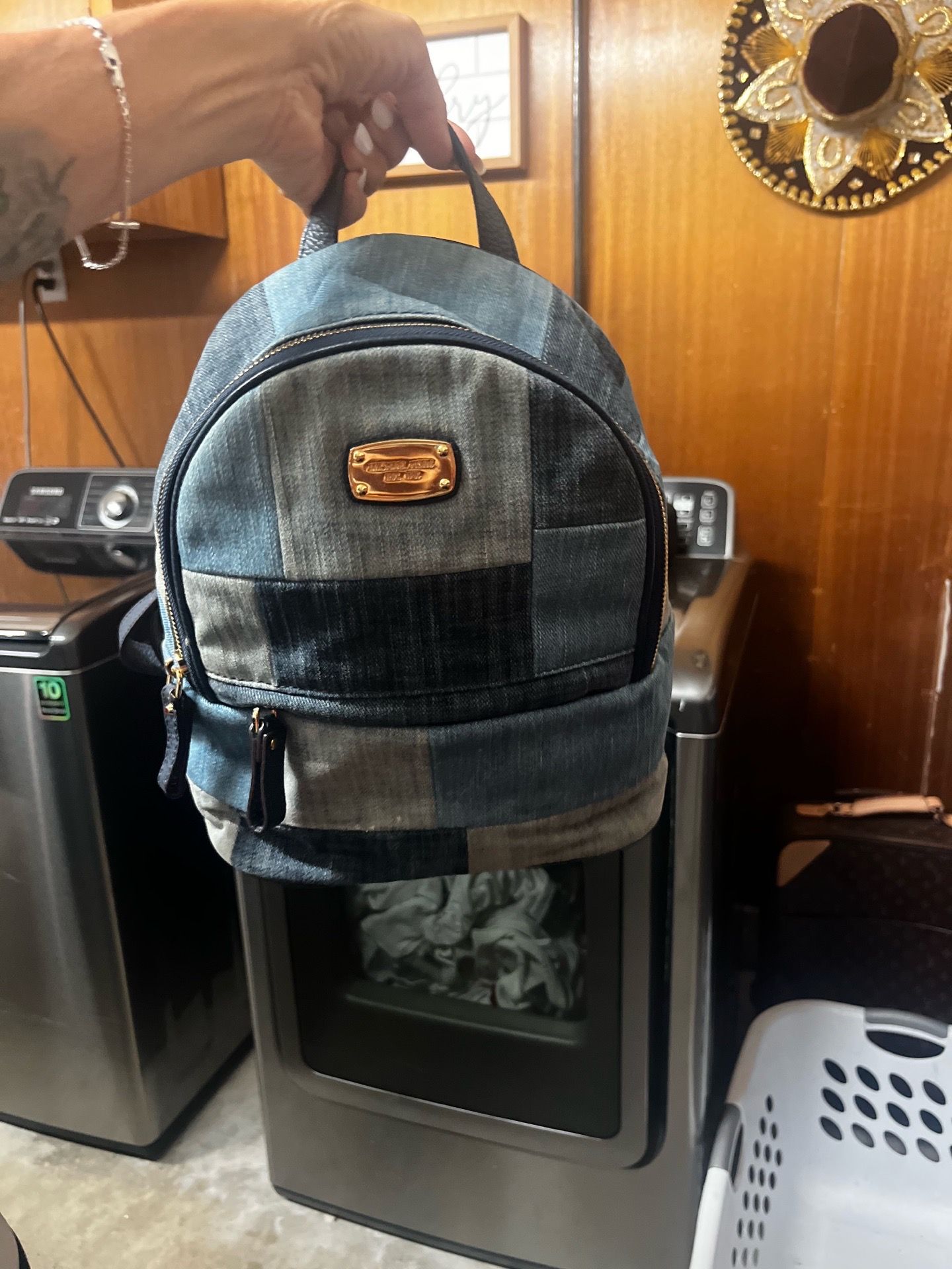 Michael Kors denim backpack