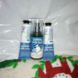 Bath and Body Works Rainbow Swirl Candy Set!