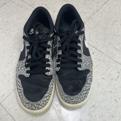 Air Jordan 1 Retro OG Low Black Cement Size 10.5