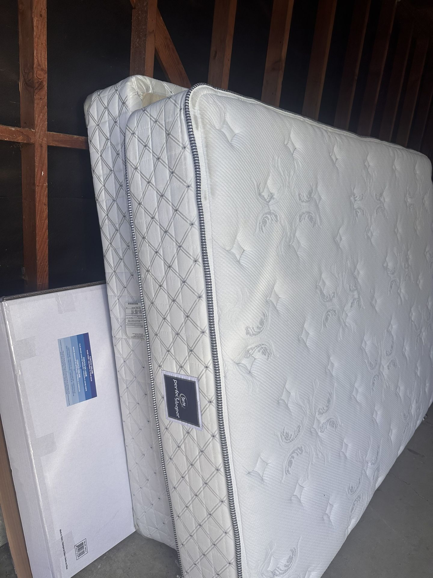 Free Mattress And Box Frame In Good Condition From A Clean Non Carpet Home