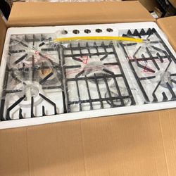 30 inch 5-Burner Gas and propane Cooktop Silver
