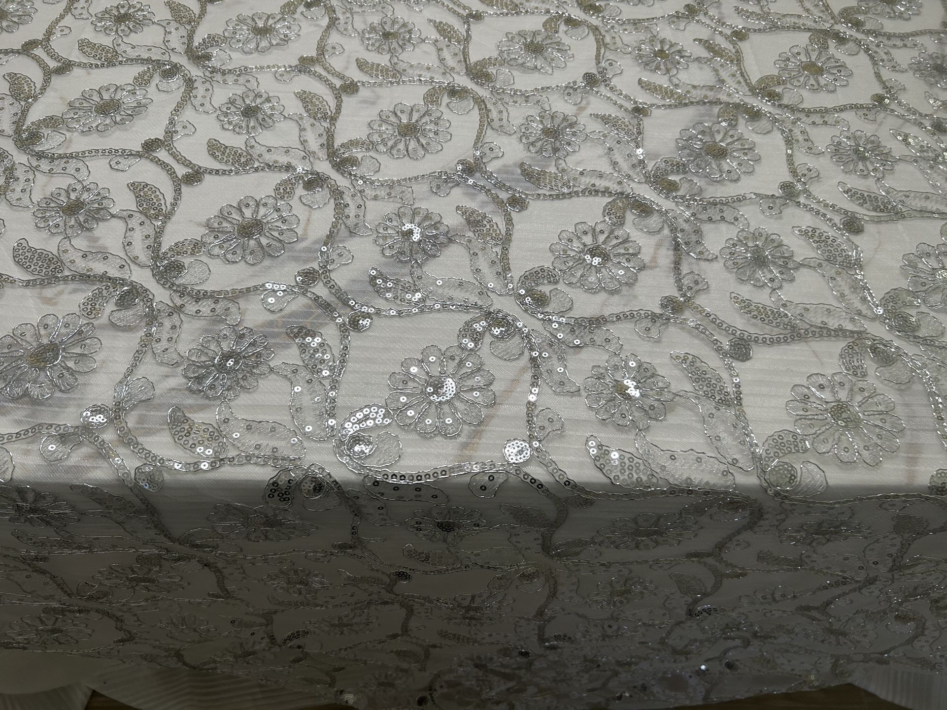 Two/ 72 Sequin Silver Overlay