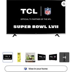 TCL 50” SMART TV 4k