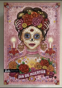 Barbie Dia De Los Muertos Doll Day of The Dead 2020 Pink Doll IN HAND