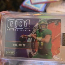 Bo Nix rookie card Oregon Denver
