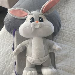 Looney Tunes Bugs Bunny  Loveable Hug me Books Baby Plush Vintge