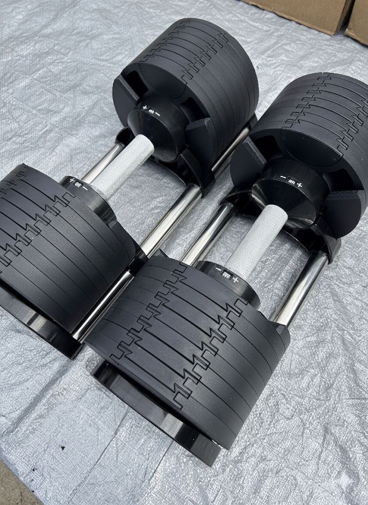 New 80lb Adjustable Dumbbells