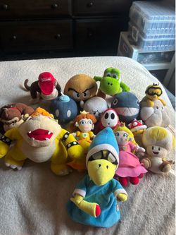 Super Mario plushies